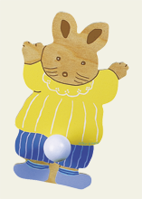 Portemanteau Lapin Jaune